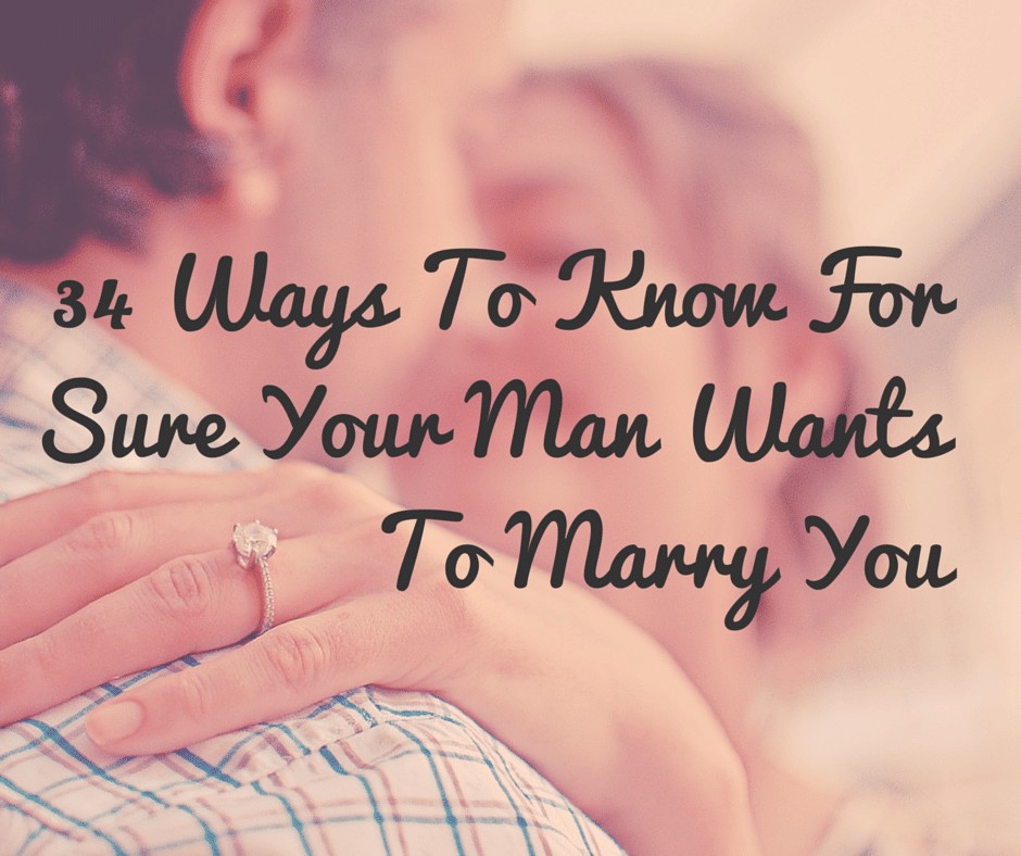 A man to when is marry ready Should I