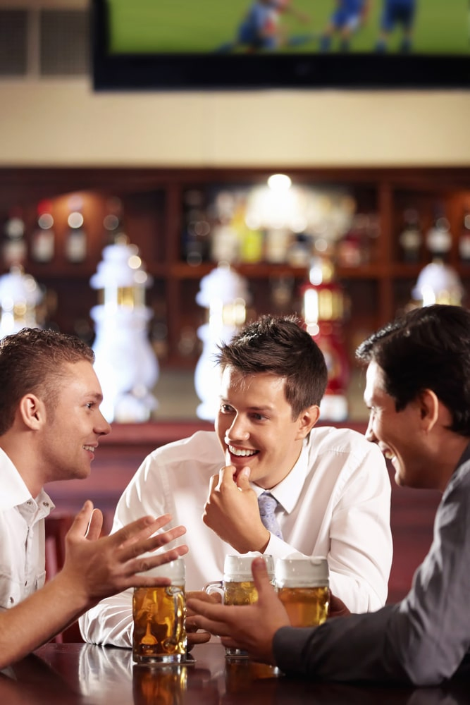 Men drinking