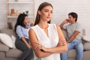 create boundaries with your friend and their ex/your new partner