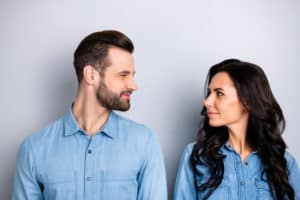 make eye contact