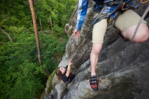 go rock climbing