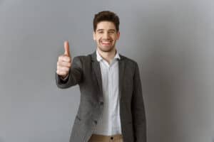 he smiles a lot around you