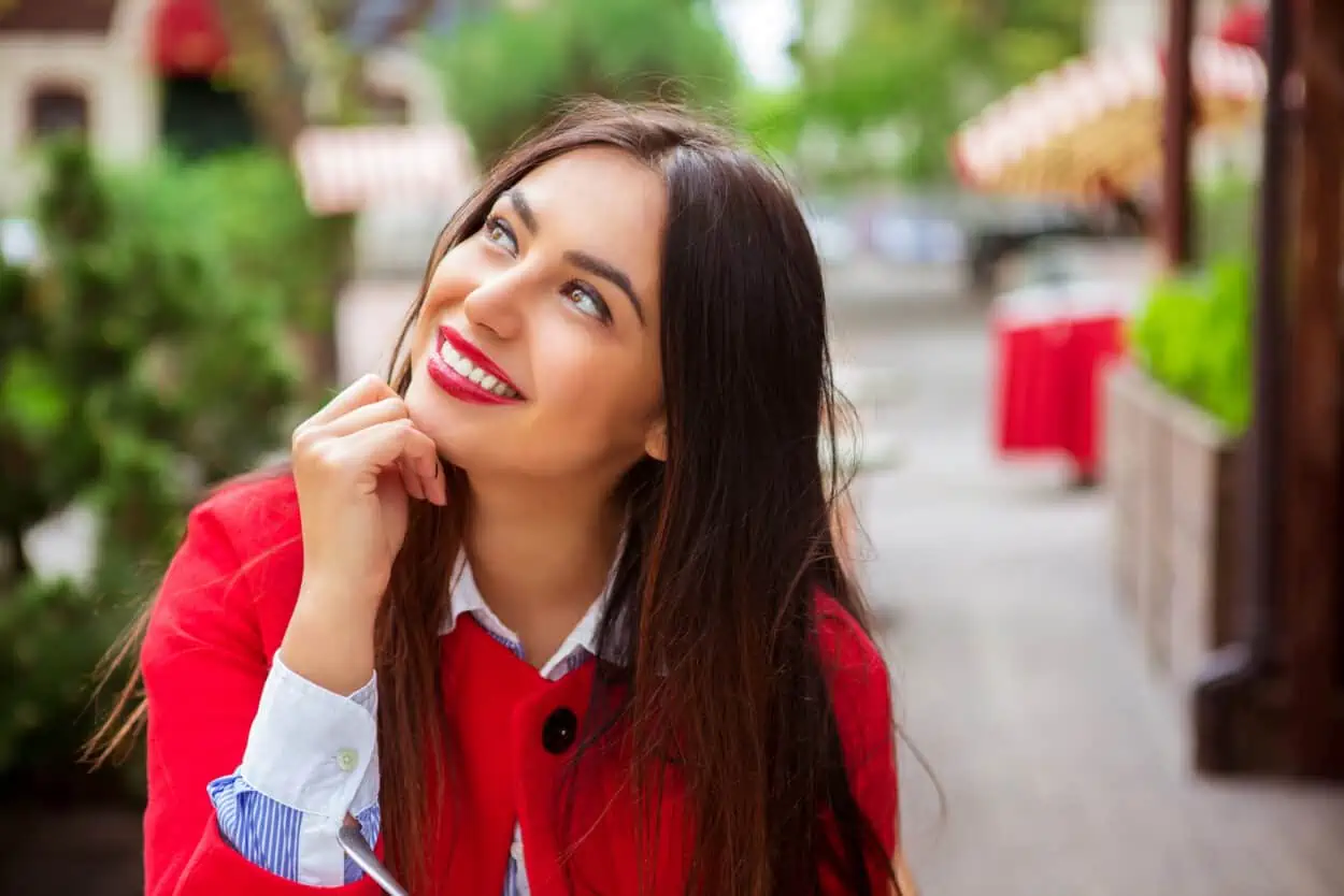 Woman daydreaming